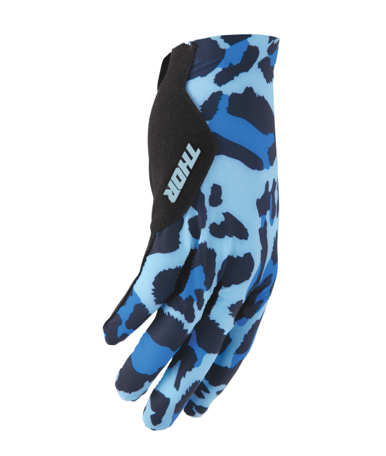 Thor Sportmode Cheetah Gloves - Blue/Midnight