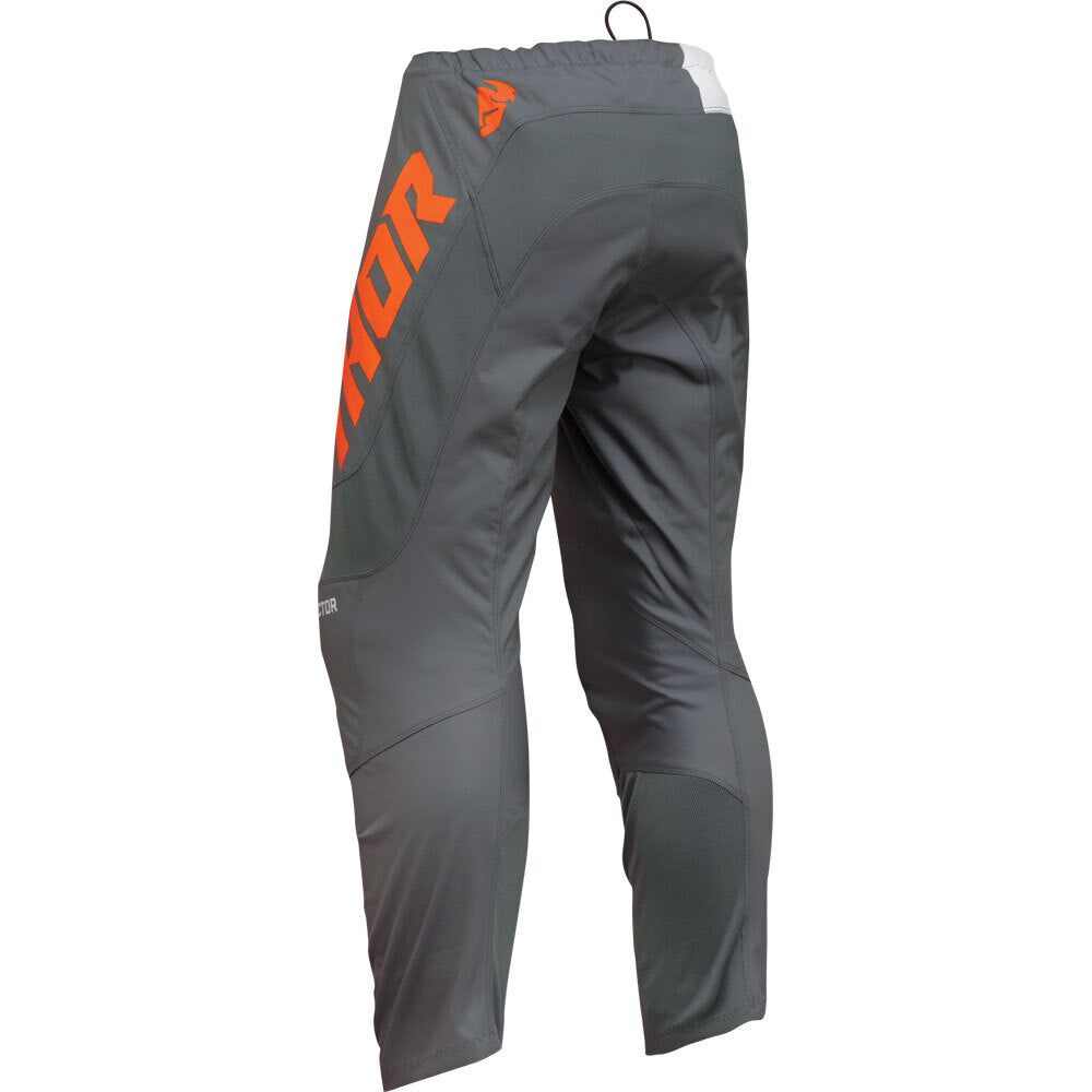 Thor: Mens Sector Checker Pants - Charcoal/Orange