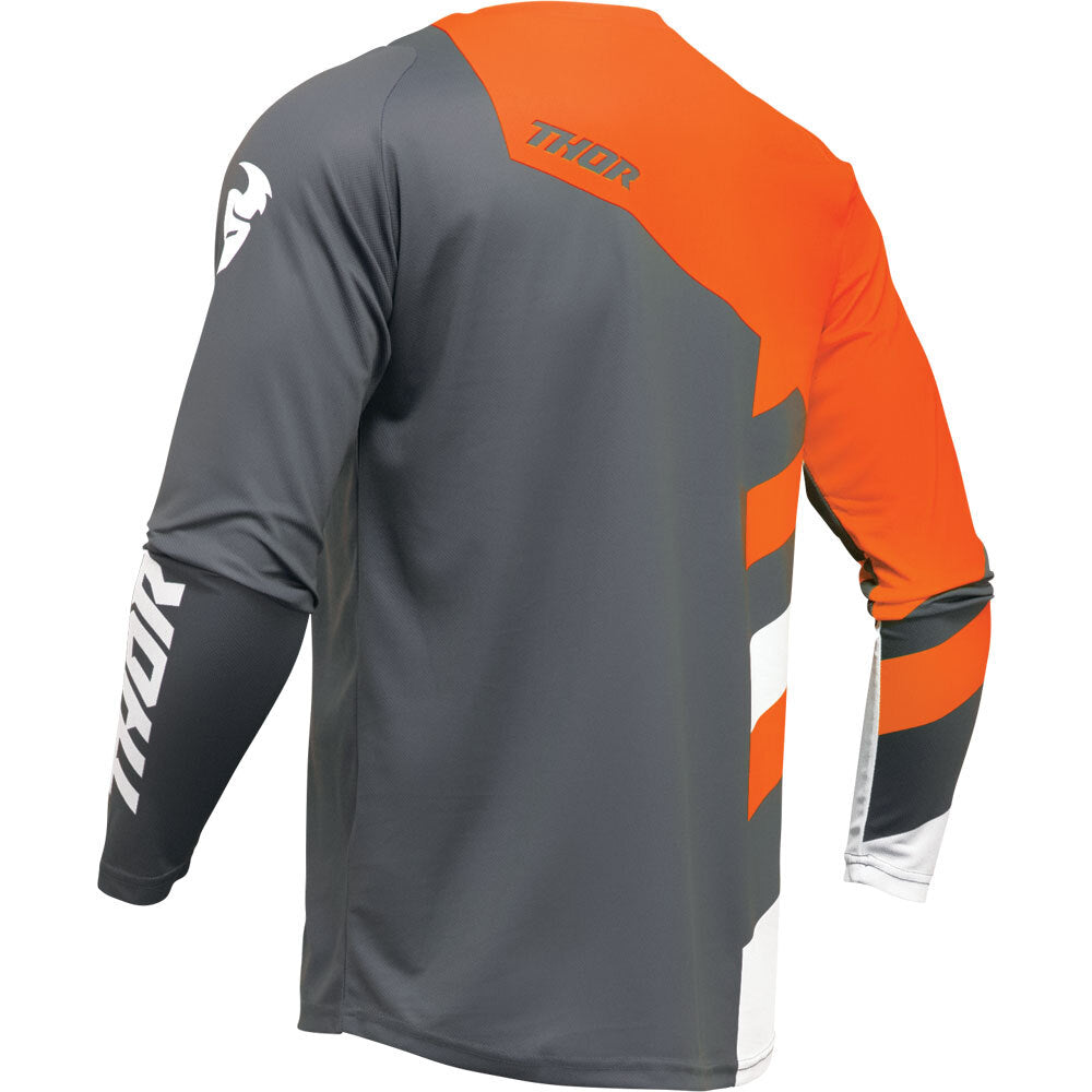 Thor: Mens Sector Checker Jersey - Charcoal/Orange