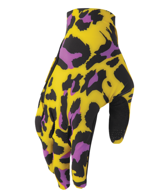 Thor Sportmode Cheetah Gloves - Yellow/Purple
