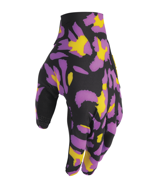 Thor Sportmode Cheetah Gloves - Yellow/Purple