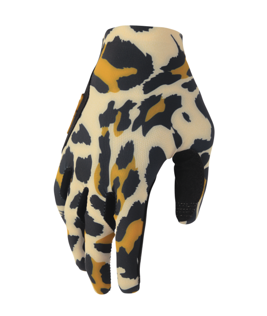 Thor: Womens Sportmode Cheetah Gloves - Tan/Black